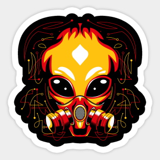 alien vector Sticker